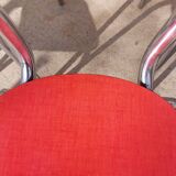 Red formica chairs