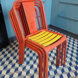 Suite 4 chairs Tolix T4