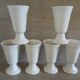 6 mazagrans/ mugs in white porcelain
