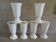 6 mazagrans/ mugs in white porcelain