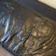Vintage Black Leather and Chrome Sofa