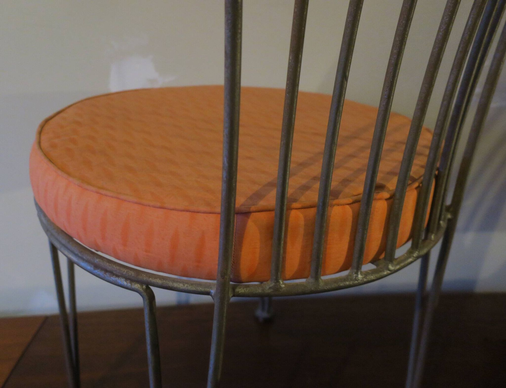 Mid century cast iron garden chair