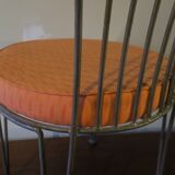 Mid century cast iron garden chair