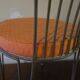 Mid century cast iron garden chair