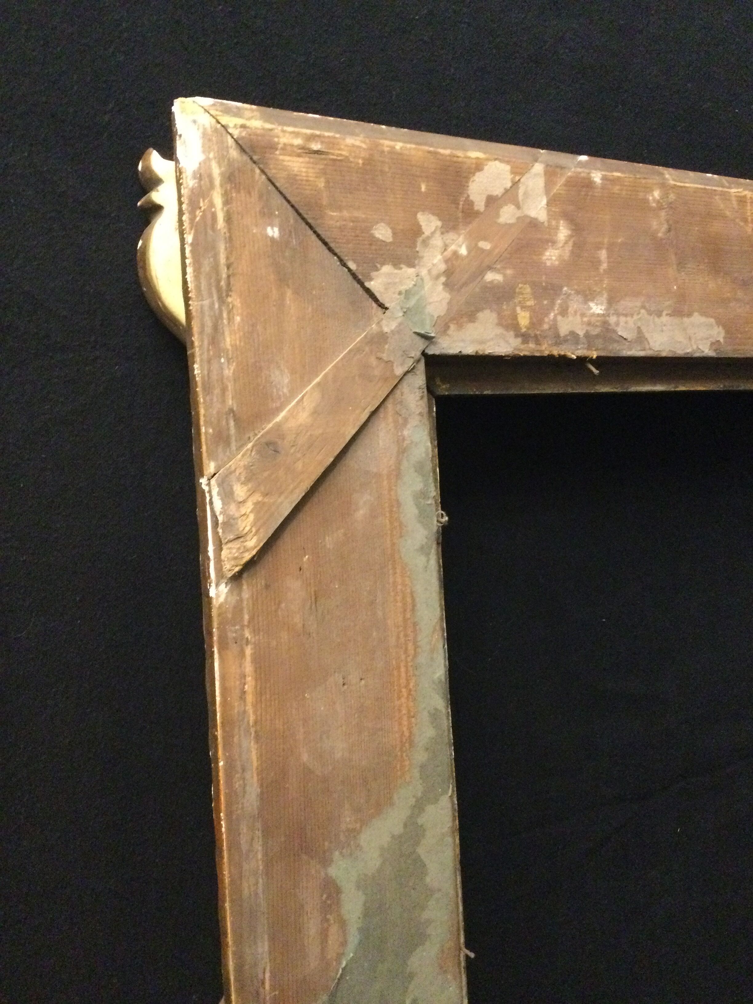 Cadre bois plâtre et stuc pour tableau 52,5x42,5 cm