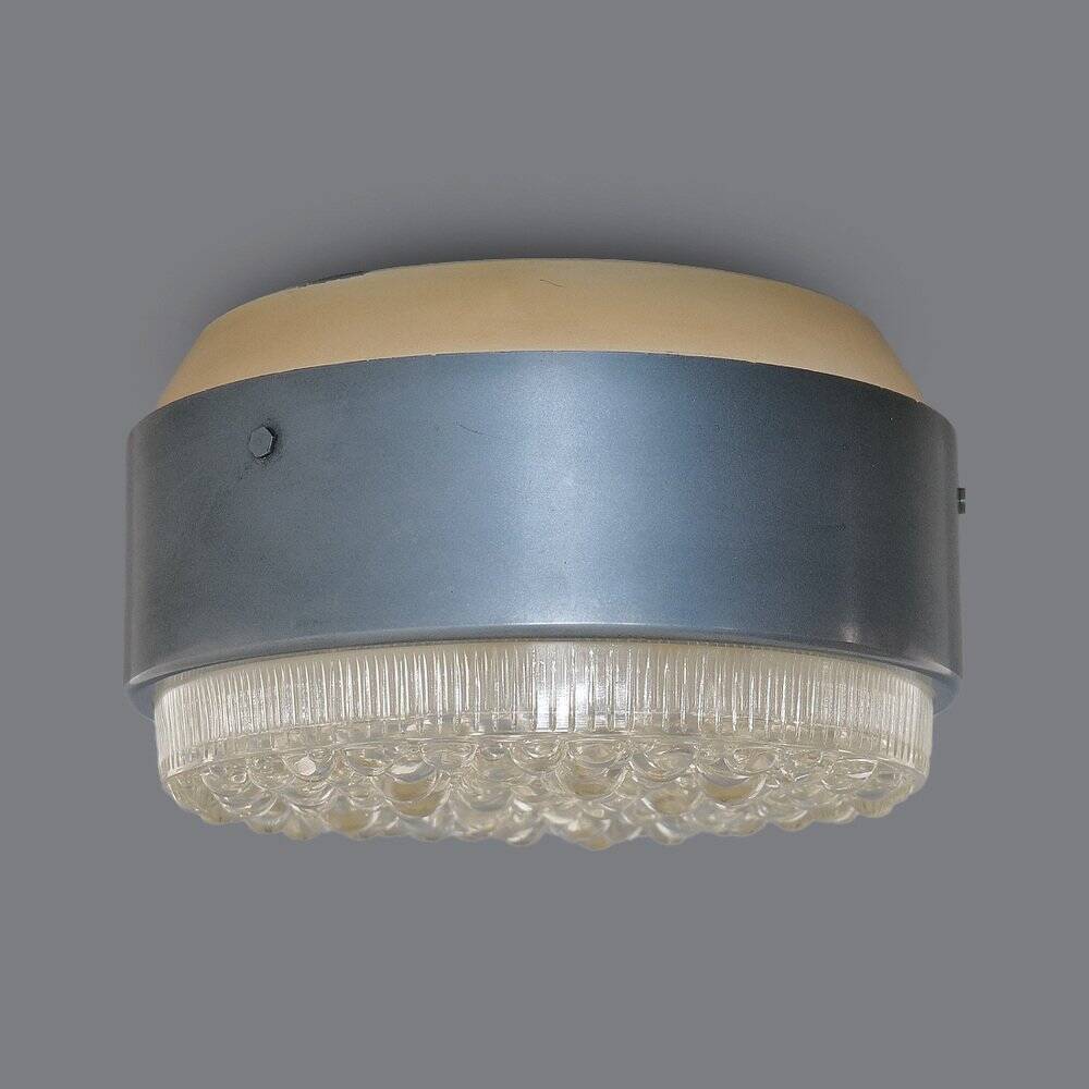 Ceiling light with glass diffuser by Stilnovo, 1960s