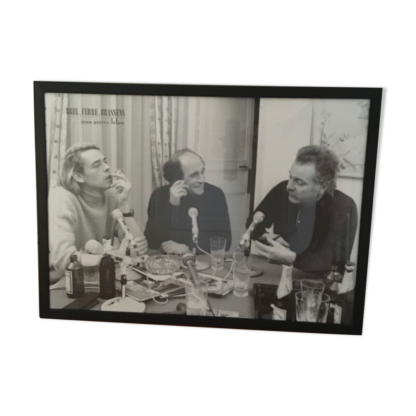Mythical photography 1969 Brel Ferre Brassens