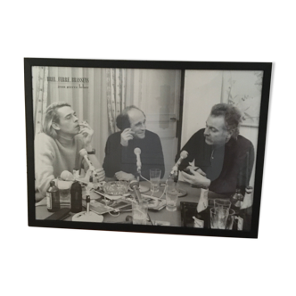 Mythical photography 1969 Brel Ferre Brassens