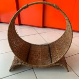 Wicker log holder