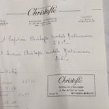 tea and coffee set 5 pieces in silver metal Gallia for Christofle model "Malmaison"