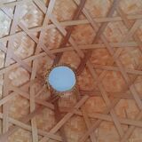 Wicker lampshade