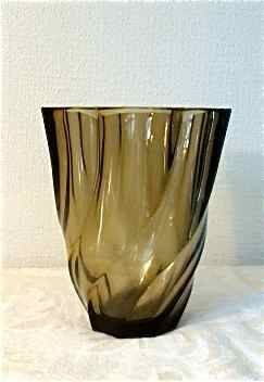 Smoked glass vase