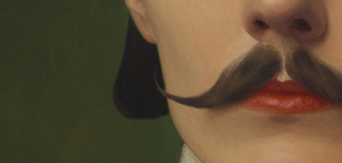 Old portrait - series “Les moustachu-es”