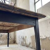 2m pine and oak farmhouse table