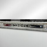 Grand miroir Venitien aux Cygnes, Glace Murano du XIXe siècle biseauté 133