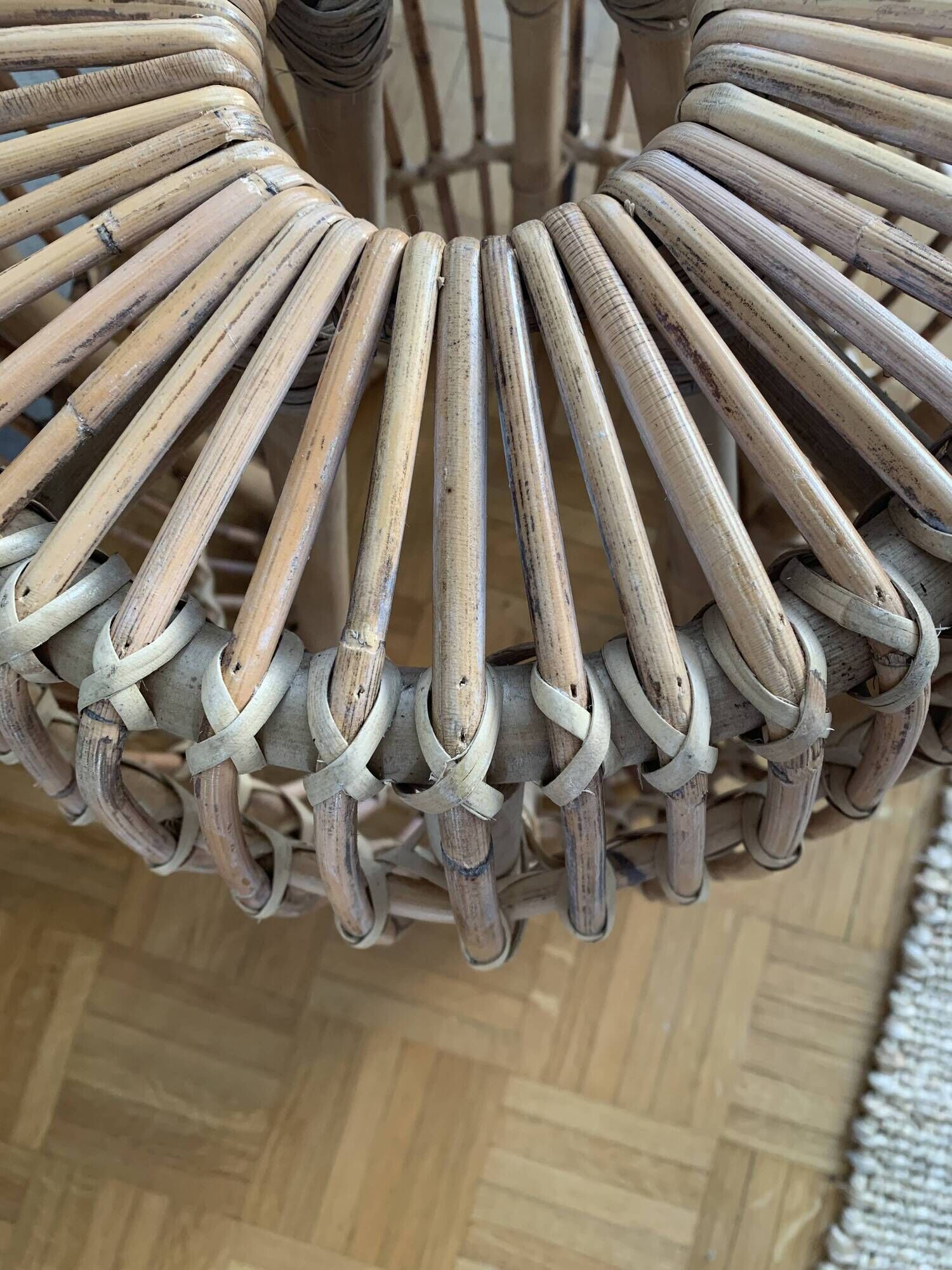 rattan coffee table