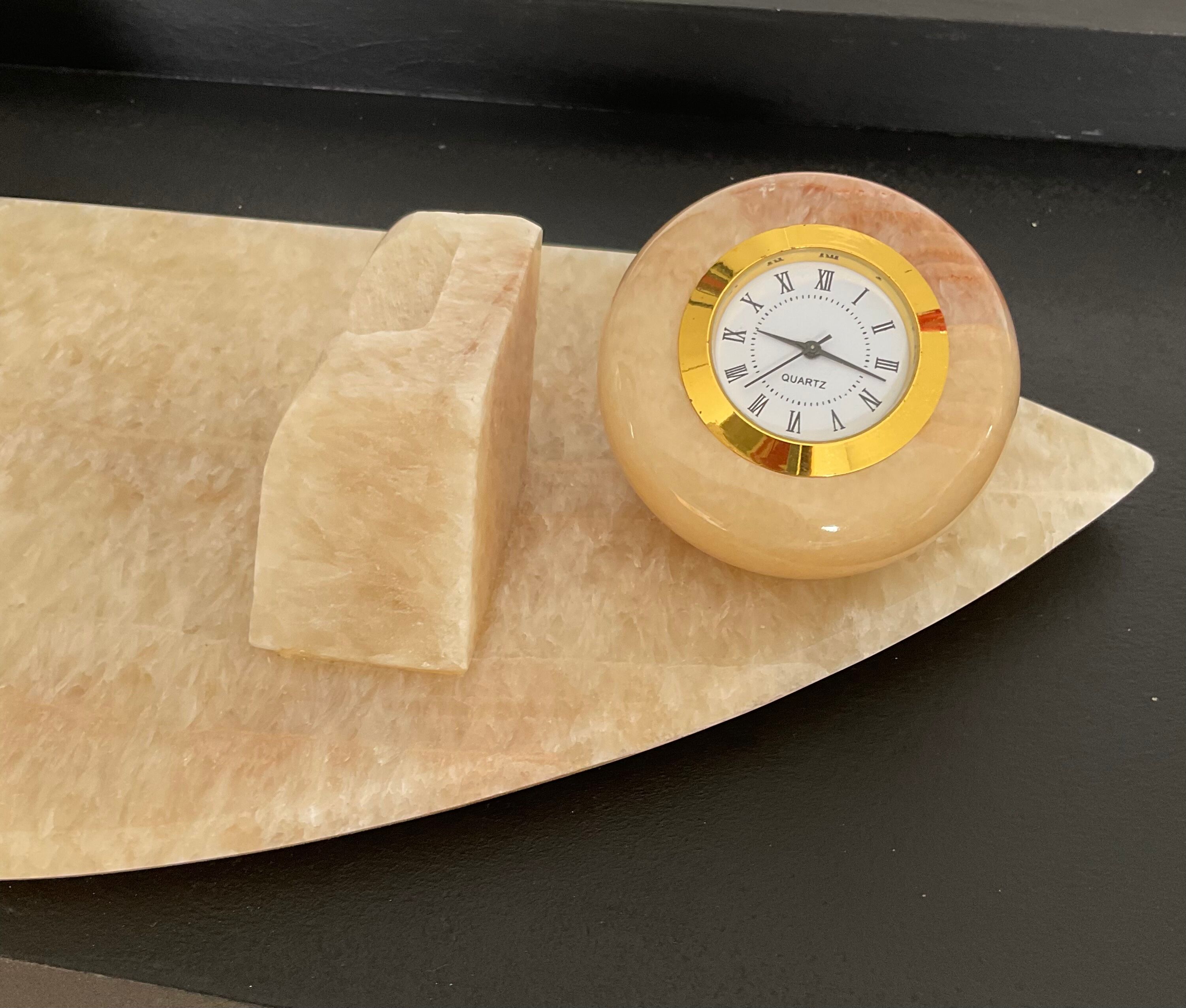 Vintage alabaster office kit 70s