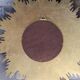 Golden wooden witch eye sun mirror, 60s
