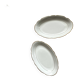 Set of 2 small dishes with gilding, Sologne Lamotte porcelain