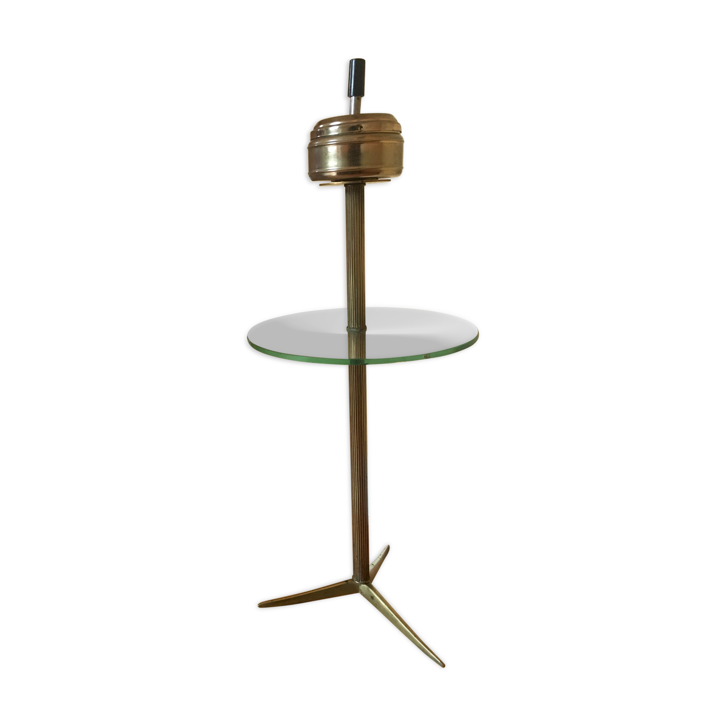 Brass standing ashtray