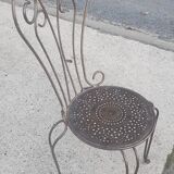 Bent metal chair