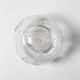 Vintage Glass Decanter: Roses Patterned Wine Carafe, Empoli Italy 1950s