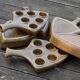 Set of 6 dishes/pans/snail pans, in Digoin Crespots sandstone - Vintage