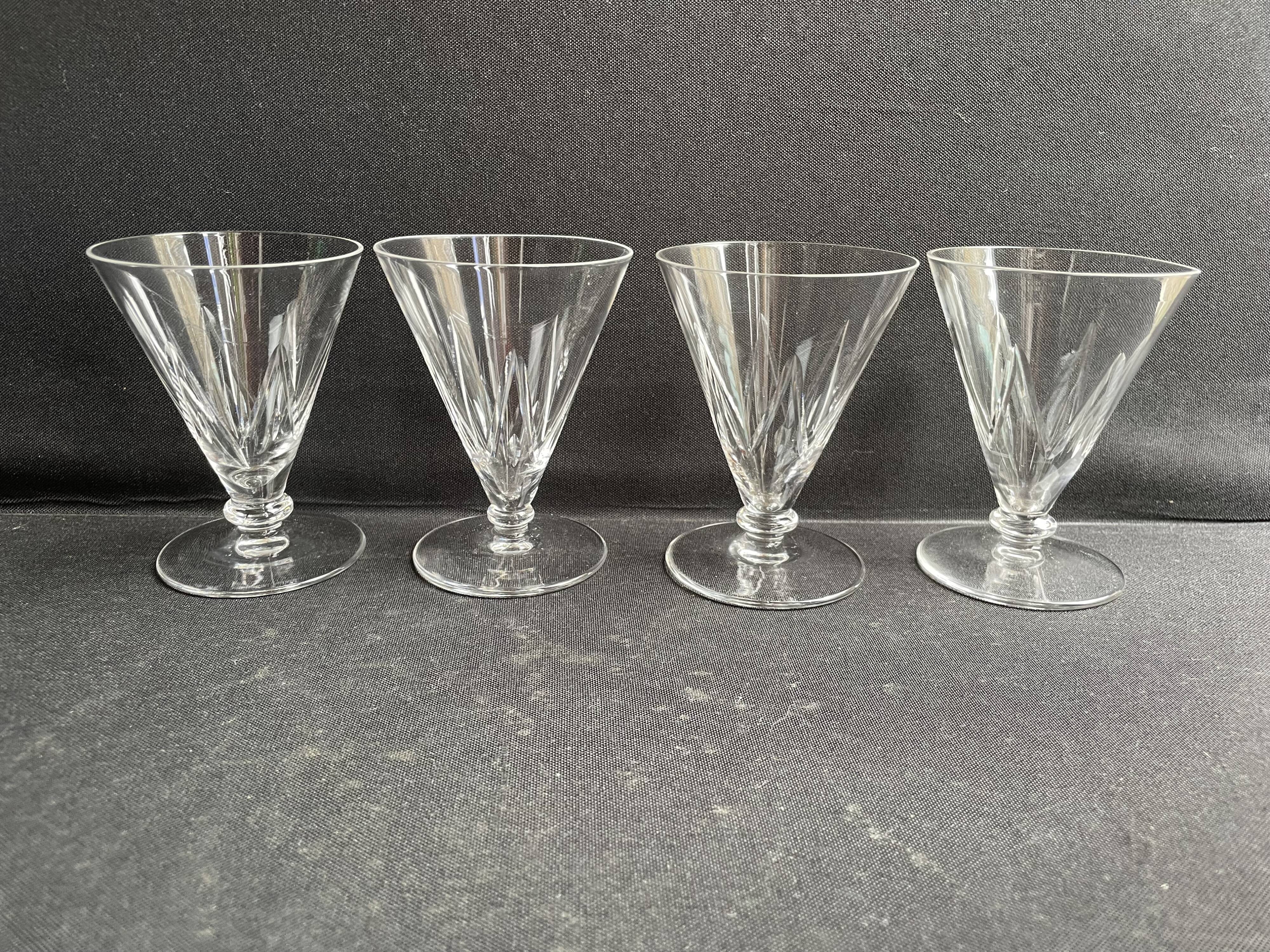 4 Wine glasses – Saint Louis Bossuet service size 10406