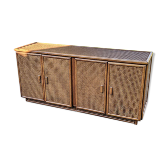 Buffet en rotin et cannage