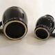 Set of 2 pitchers with braided handles, in Grandjan-Jourdan Vallauris earthenware, 1950