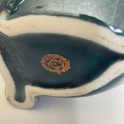 Vintage iridescent porcelain fish dish
