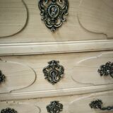 Louis XIV style solid cherry chest of drawers