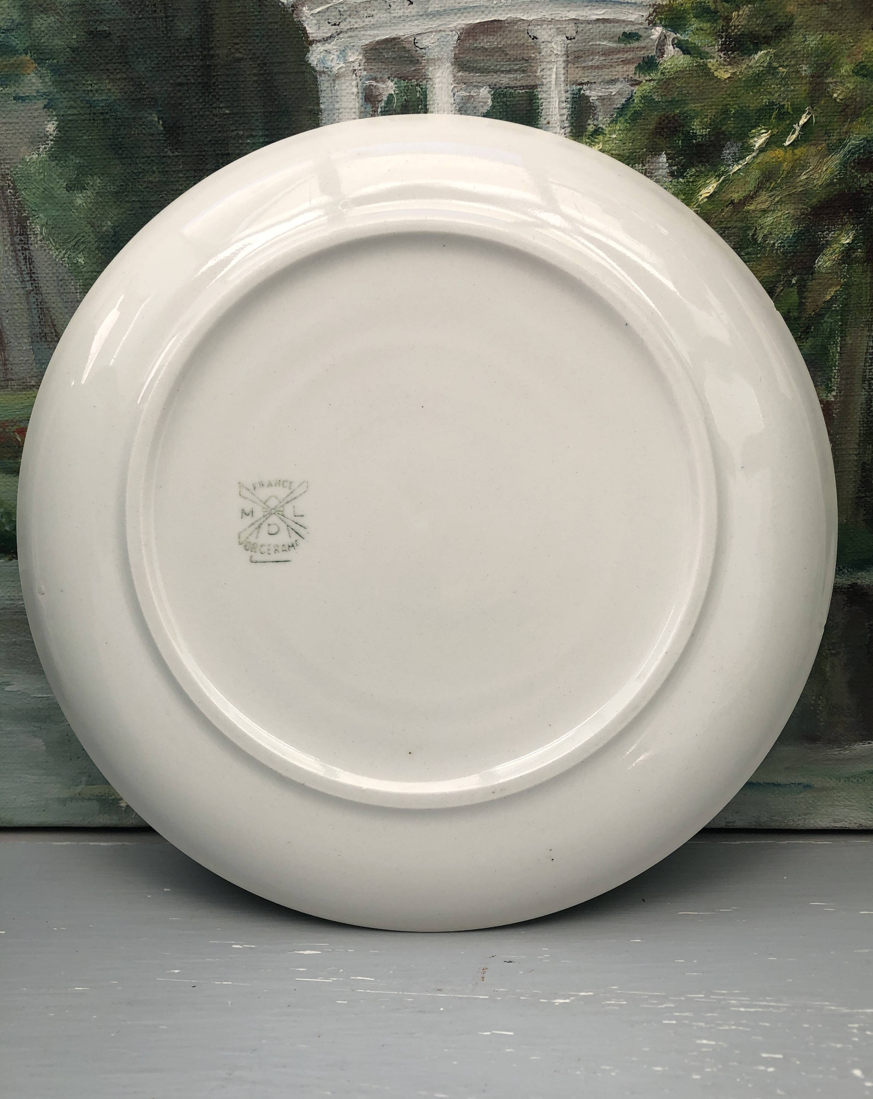 Dessert plate from the 50s/60s Moulins des Loups