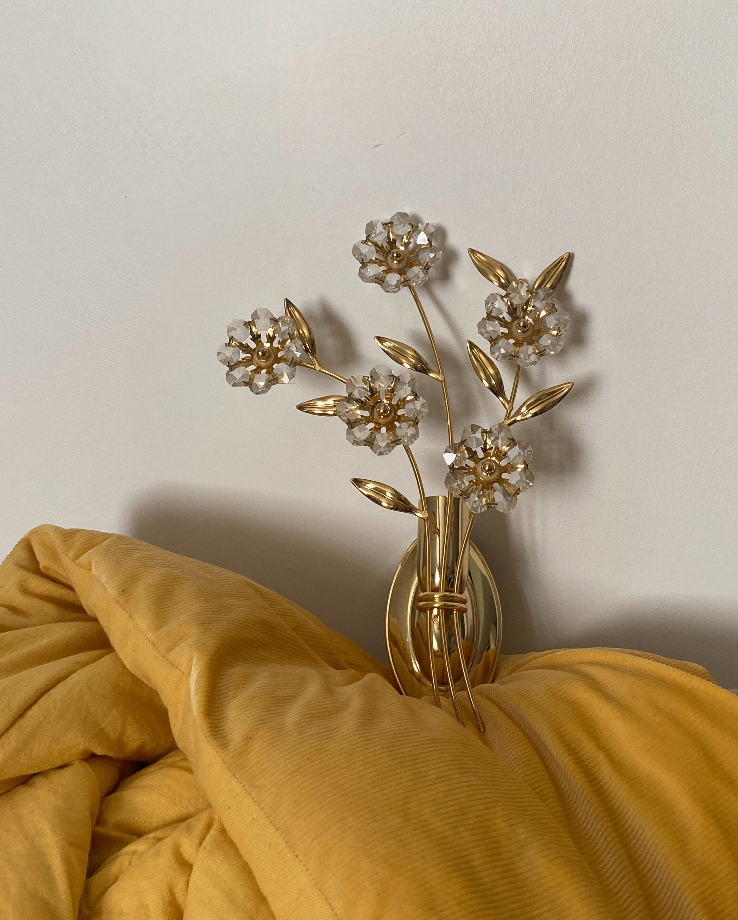 Lot de 2 appliques bouquet de fleurs