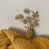 Pair of wall lamps bouquet of flowers