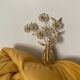 Lot de 2 appliques bouquet de fleurs