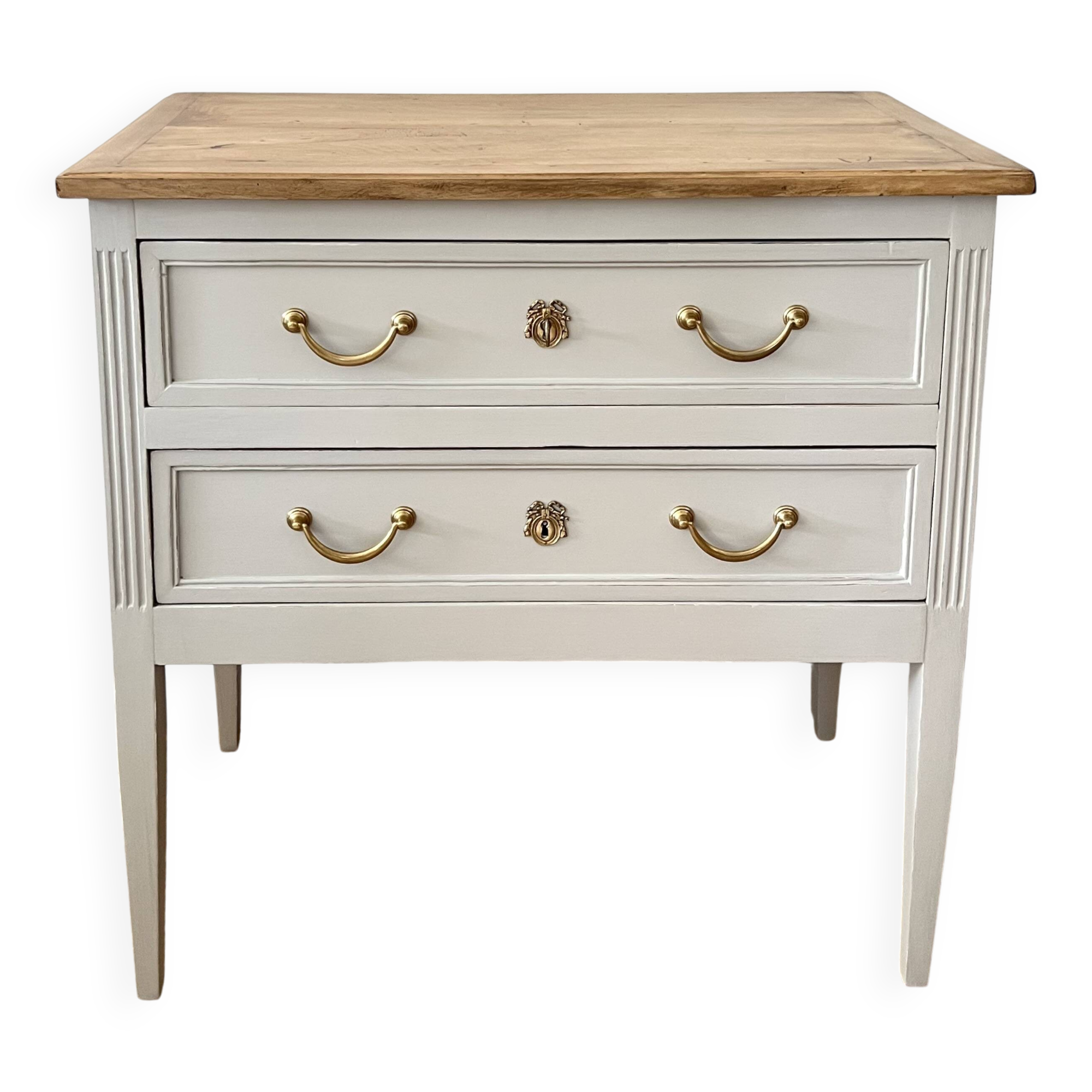 Louis XVI style chest of drawers known as sauteuse