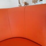 Gulf orange vintage bench sofa