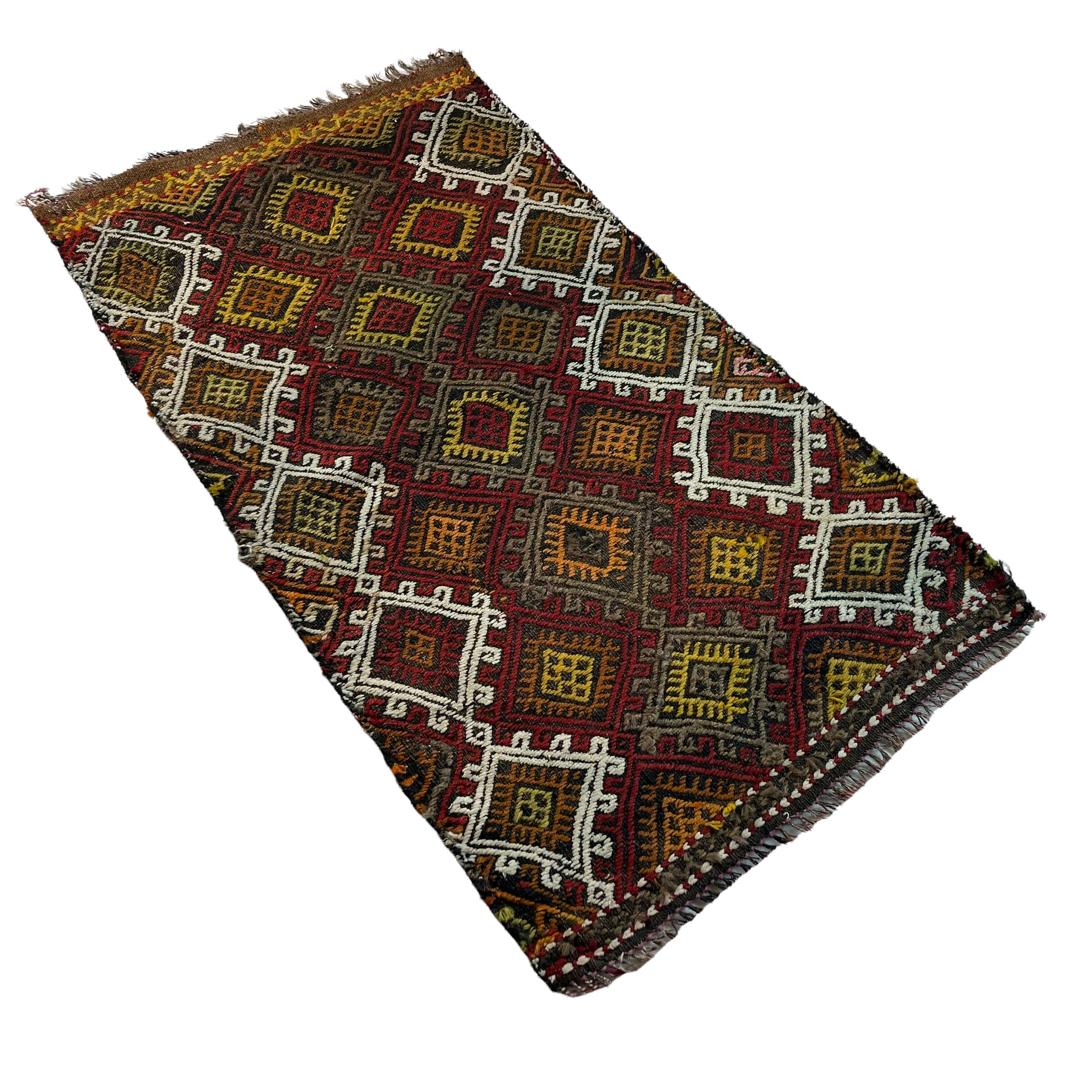 Vintage turkish kilim rug , 103 x 56 cm