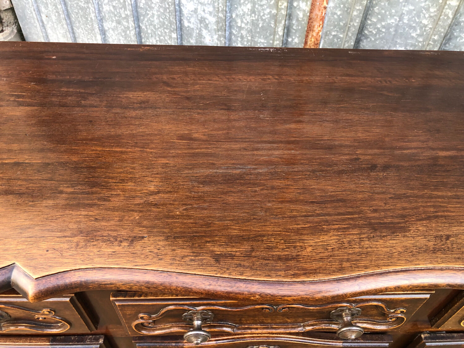 Louis XV style sideboard in solid walnut