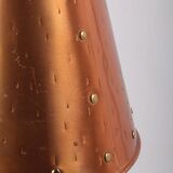 Danish hand-hammered copper hanging lamp by E.S Horn Aalestrup, 1950s