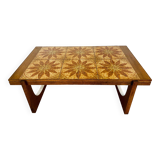 Table basse danoise en teck et céramique, années 1960
