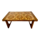 VINTAGE DANISH MID CENTURY TEAK  & CERAMIC COFFEE TABLE  1960s