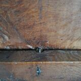 19th-century oak castle chest