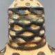 A stunning ceramic hanging lamp with exquisite details. Denmark 1970s