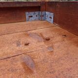 Farmhouse table in raw wood