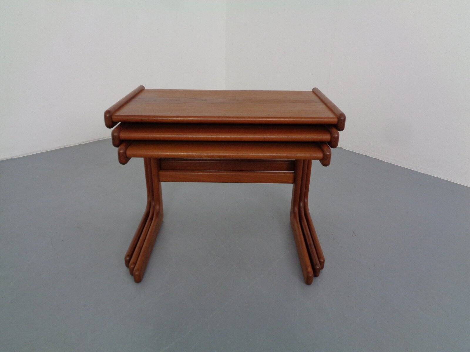 Danish Teak Nesting Tables from Salin Nyborg, 1960s, Set of 3