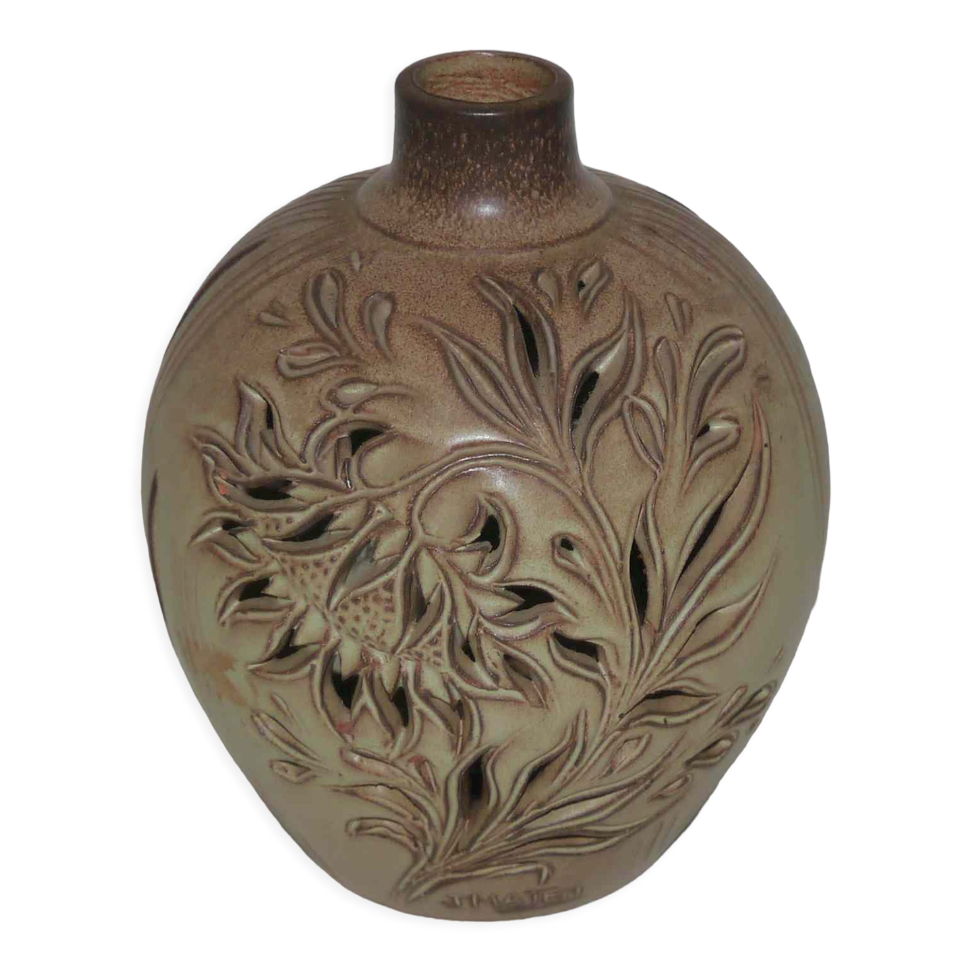 Lamp foot or night light vintage J Mateo Vallauris stoneware