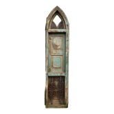 Old patinated teak door