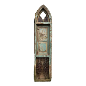 Old patinated teak door